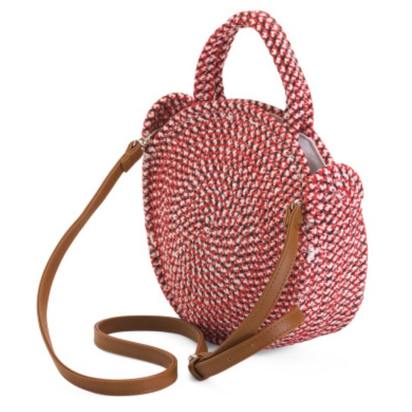 Imoshion Round Straw Crossbody/Shoulder Bag - Picture 2 of 4